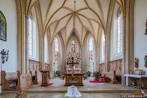 Gemeinde Massing Landkreis Rottal-Inn Pfarrkirche St-Stephan Innen (Dirschl Johann) Deutschland PAN